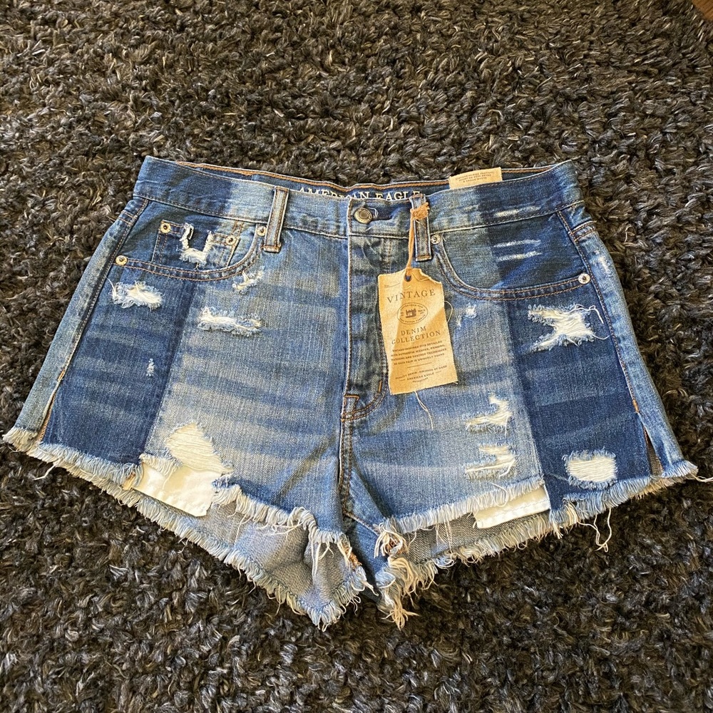 Vintage high rise festival shorts